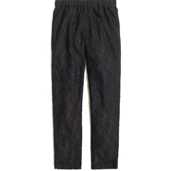 NWT black eyelet lace ankle pants from J. Crew Factory. - Picture 1 of 7